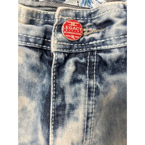 JORDAN CRAIG MEN'S LEGACY EDITION DISTRESSED BLEACHED DENIM JEAN SHORTS SZ 32 - Picture 3 of 6